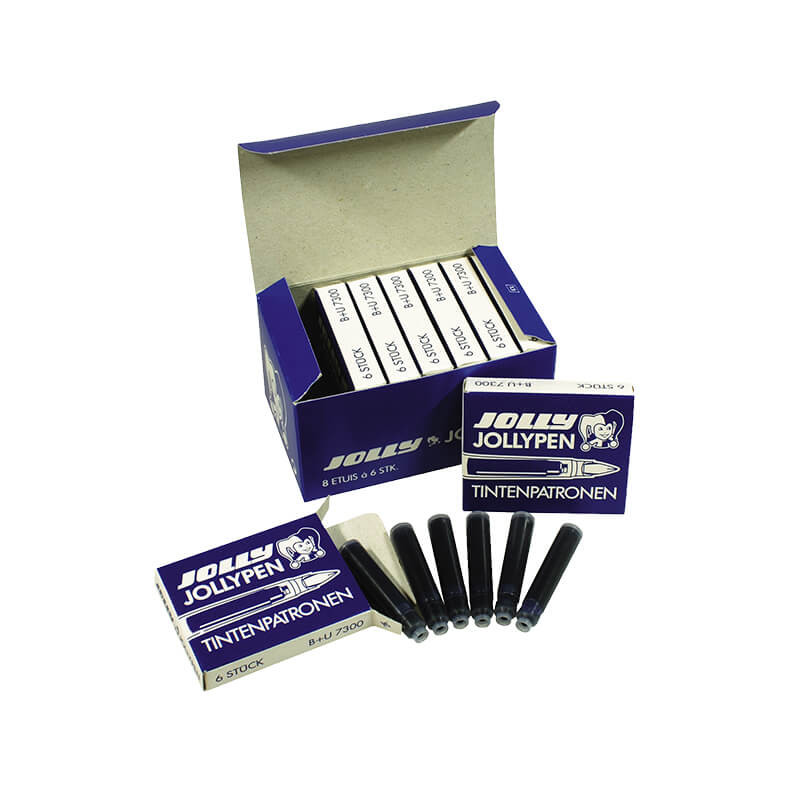 Atramentové náplne Jollypen NÁHRADNÉ NÁPLNE - kráľovská modrá (6 ks)