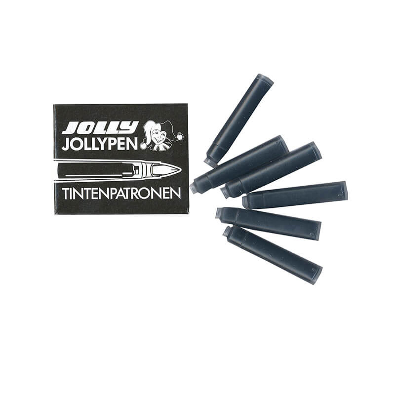 Atramentové náplne Jollypen NÁHRADNÉ NÁPLNE - čierná (6 ks)