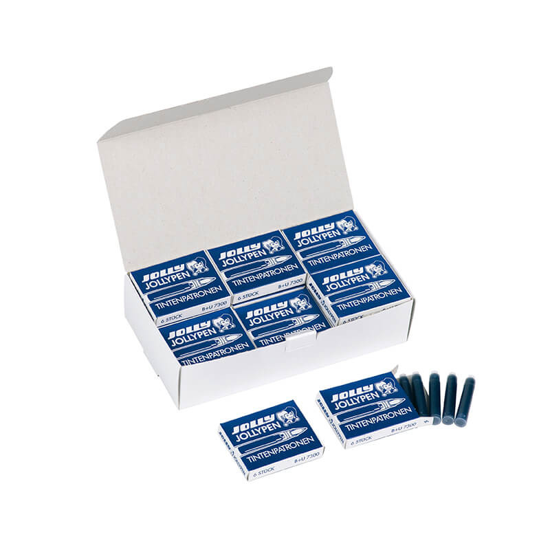 Atramentové náplne Jollypen VEĽKÉ BALENIE - kráľovská modrá (12 ks)