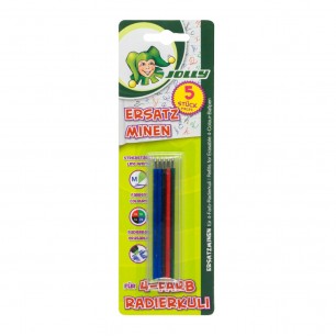 Guľôčkové 4-farebné pero s gumou - náplne